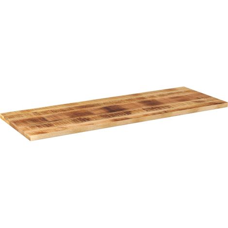 Dessus de table  Dessus de bureau  Plateau de table rectangulaire bois massif de manguier brut