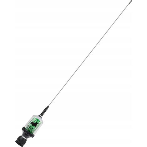 Antena LED CB Sirio Bull Trucker 3000 PL que se ilumina al transmitir. (1/3)
