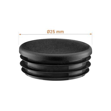 100 Pezzi Pezzi Gommino Interno Tondo 25 Mm Puntale Copritesta Infilare Tappo Rotondo (1/3)