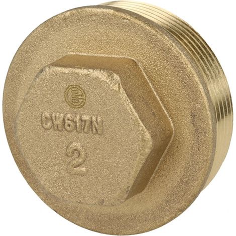 Bouchon 2’’ hexagonal laiton nu
