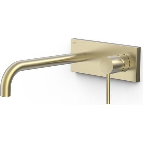 Pièce apparente pour élément encastré de lavabo Study Cava doré - TRES 26230032CA