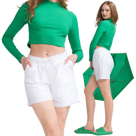 Pantalones cortos pantalones cortos para mujer pantalones cortos de algodón tallas grandes algodón 54 firi