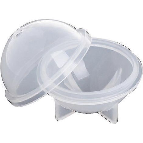 Moule sphérique en résine (40 mm) pour la fabrication de savon et de bombes de bain maison. Moule en silicone transparent pour la décoration de table et la fabrication de résine époxy. (1/5)