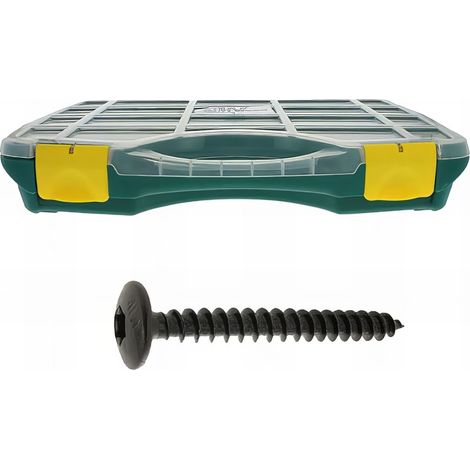 Coffret w 15 vis penture torx acier zingué noir diam 6 & 7 - 345 pc mm