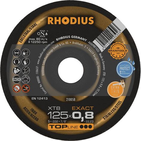 Rhodius XT8 EXACT 210058 Disco isolante 50 pz. Acciaio inox, Acciaio