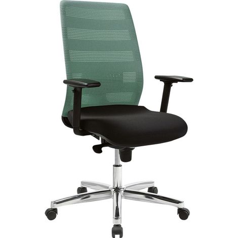 Chaise de bureau TOPSTAR Air Point II verte avec accoudoirs inclus