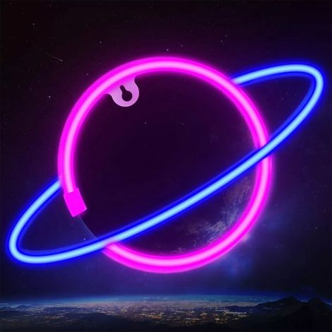 Neon-Pflanzenlampe, 5V-Neon-LED-Tischleuchte für Schlaf- und Wohnzimmerdekoration (1/5)