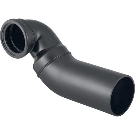 Geberit PE Anschlussbogen 90° für Wand-WC, links gekröpft, mit Erweiterung, DN 100 / 100, 367.901.16.1 (1/5)
