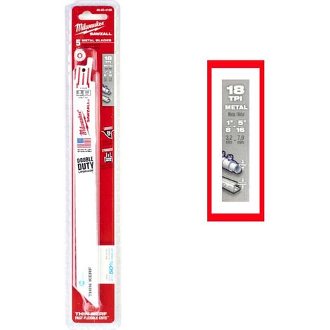 Hoja sierra sable metal a5 ICE 230x1,4mm Milwaukee (1/2)