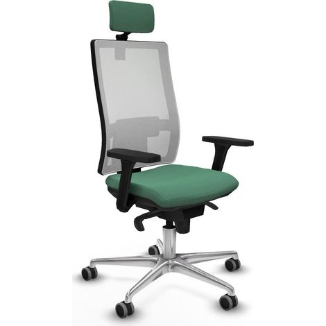 Piqueras y Crespo 3D086G2 Chaise de bureau vert émeraude (1/3)