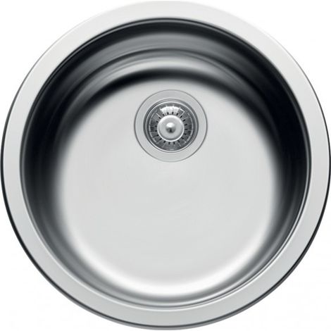 ELLECI Lavello Cucina 1 Vasca Incasso Tondo Diametro 43.5 cm materiale/finitura Acciaio Inox , LIKROUSAC Serie Sky Round 435 (1/3)