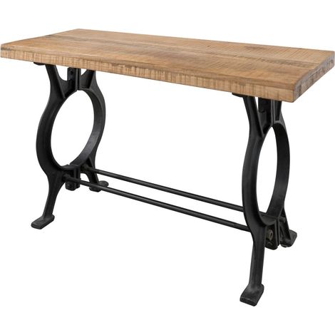 tavolino da consolle in legno di Legno riciclato 120x40x76 legno riciclato laccato INDUSTRIAL 36