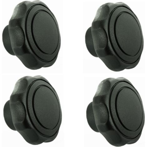 Cyclingcolors – Lot de 4 écrous en plastique M8 avec insert en acier – Tête en plastique – Tige en acier galvanisé – Pour équipements de jardinage (1/2)