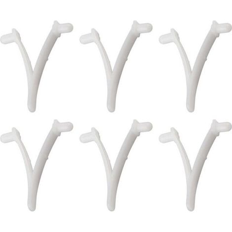 6PCS Pool Supply Butterfly V Clip for Pool Spa Brush, Leaf Rake, Leaf Skimmer, Vacuum Head