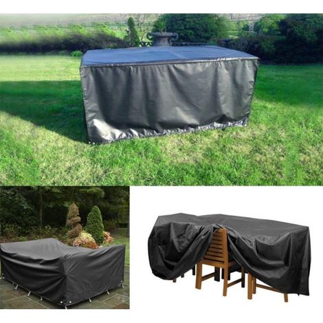 Housse pour salon de jardin (213 132 74CM) - Bâche imperméable pour table de jardin, salon ou mobilier de balcon - extrêmement résistante aux intempéries A (1/4)