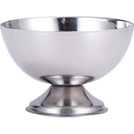 Salad Cup - Stainless Steel Ice Cream Bowl - Dessert Fruit Snack Serving Cup - 1 Piece (1/5)