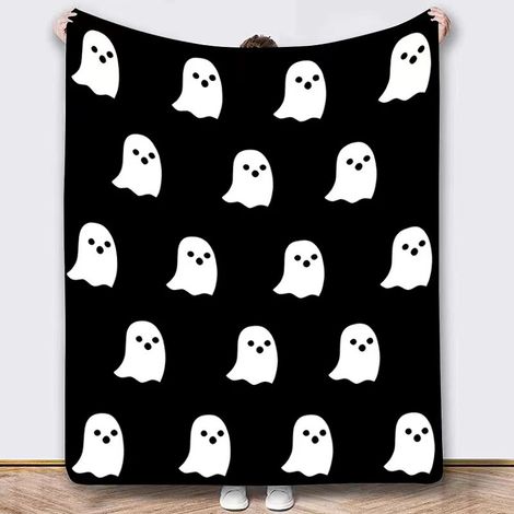 Couverture d'Halloween 100 cm x 130 cm, idéale pour les lits de fête - 44 (1/4)