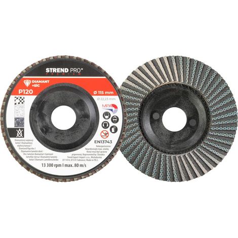 Scheibe Strend Pro, 115 x 22 mm, Schleif, P120