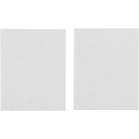 Almohadillas de fieltro autoadhesivas, blancas, 80x100 mm, 2 unidades. (1/5)