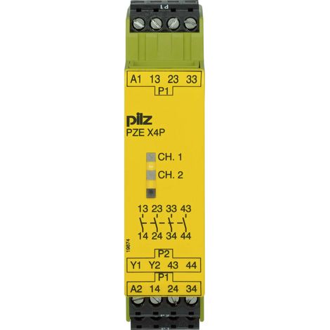 Pilz Kontakterweiterungsblock 24VDC 4n/o PZE X4P, 777585