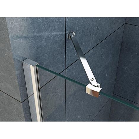 BuyLando Stabilisator Stange - 45° Eckverbindung - für Duchwand & Duschkabine