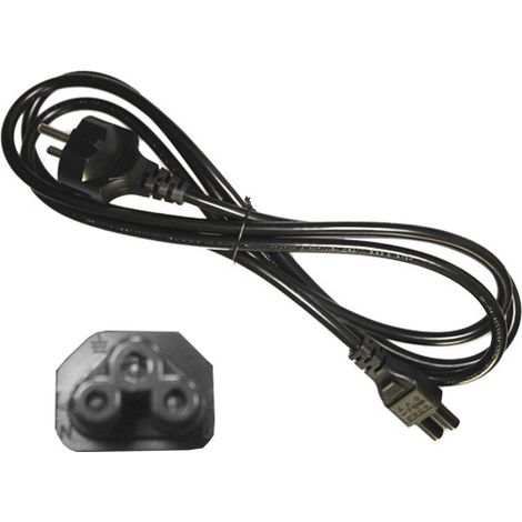 Câble d'alimentation noir pour ordinateur portable 2 m (1/2)