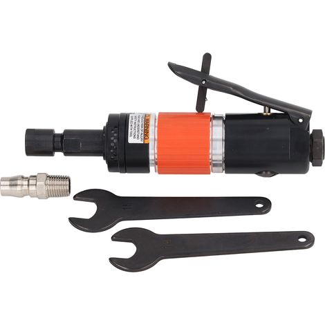 Meuleuse droite pneumatique industrielle 24000 tr/min, couple élevé, outil de meulage à air comprimé avec interrupteur de sécurité (1/5)