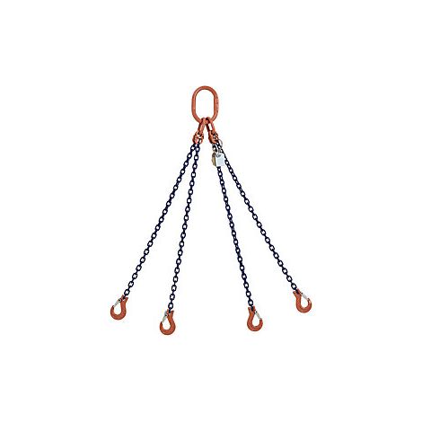 Eslinga de cadena GK10  de 4 ramales  carga máx 8000 kg 
