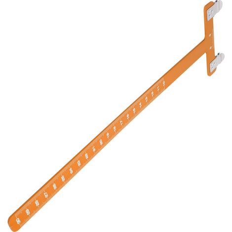 Outil de mesure de distance de corde en forme de T pour le réglage des flèches d'arc, en alliage d'aluminium jaune. (1/5)