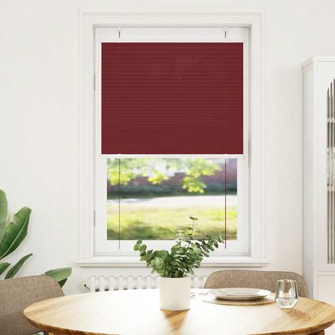 Maison Exclusive - Tenda Plissettata Rosso Bordeaux 70x100 cm Larghezza Tessuto