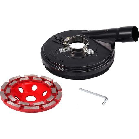 Poussière Meulage de Surface Capuchon Anti-poussière pour Meuleuse d'Angle 5 Pouces avec 125 mm Meule Diamantée Meuleuse d'Angle Meuleuse à Béton (1/5)