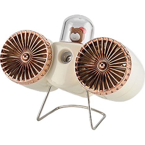 ventilador de escritorio, silencioso, ajustable, alimentado por USB, para el hogar, el coche y el camping. (1/5)