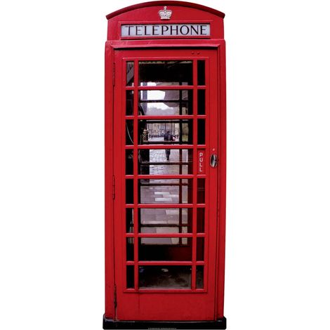 Figurine en carton Cabine téléphonique anglaise rouge Londres -Haut 191 cm (1/4)