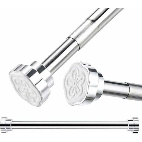 Tringle Extensible, Barre Télescopique Acier Inoxydable, Tringle à Rideaux, Tringle De Douche, 40-55cm,Guazhuni (1/5)