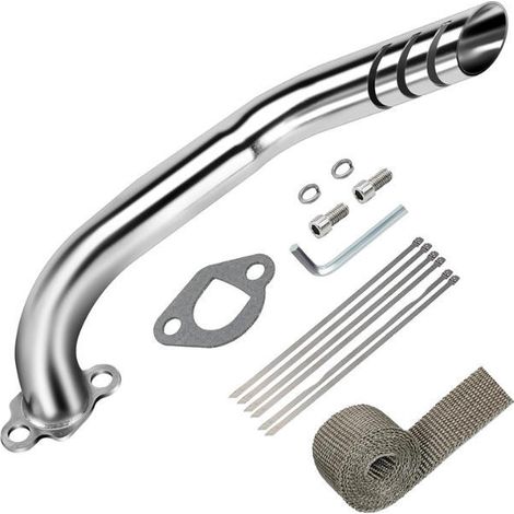 Tube d’échappement silencieux compatible avec Coleman CT200U, CT200U-EX, BT200X mini moto