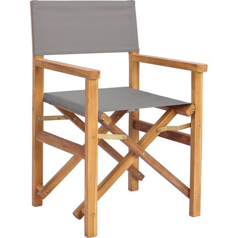 Dining Chair Folding Brown and Light Grey 56 x 54 x 87 cm vidaXL