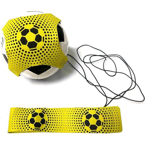 Équipement d'entraînement de football, mur d'entraînement individuel avec sangles réglables, compatible avec les ballons n° 3, 4 et 5, corde élastique de 4,27 m, mini-rebondeur portable (1/5)