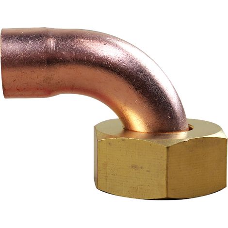 Coude écrou prisonnier 3/4"(20/27) - Tube Cuivre Ø14 (1/3)