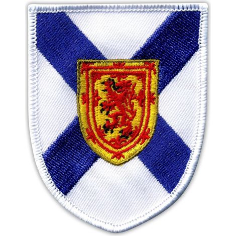 Parche con el escudo de armas de Nueva Escocia - Reverso magnético - Parche/insignia/emblema bordado
