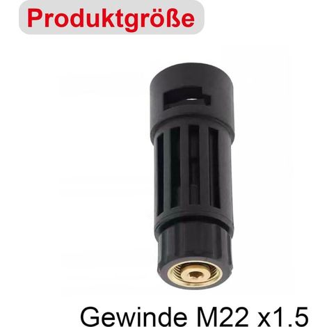 Adaptateur B Bayonet pour Kärcher Hobby Accessories sur machines professionnelles pour nettoyeur haute pression avec filetage intérieur Kärcher M22 IG