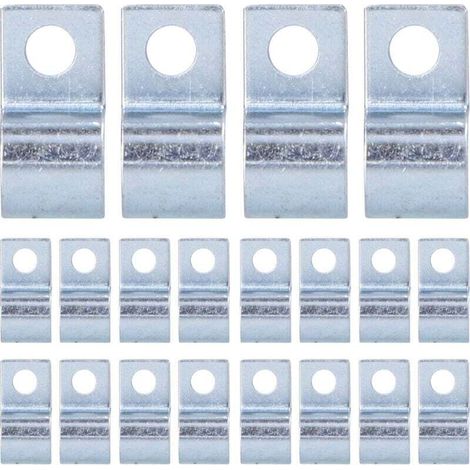 Hole Pipe Hanger Pipe Strap Single Hole Card 20pcs Single Hole Pipe Clamp Zinc Plated Stainless Steel Hose Clip for Ruuber Rings Steel Pipes(12mm) MUMU (1/4)