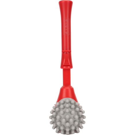 Marteau de massage télescopique en silicone, bâton de tapotement pour les méridiens, les épaules, la nuque et le dos, outil de tapotement pour tout le corps, double face rouge (1/5)