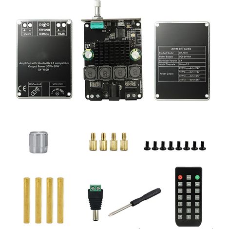Portable Wireless BT 5.1 Audio Power Amplifier, High-Performance Sound Amplifier for Car and Home (1/5)
