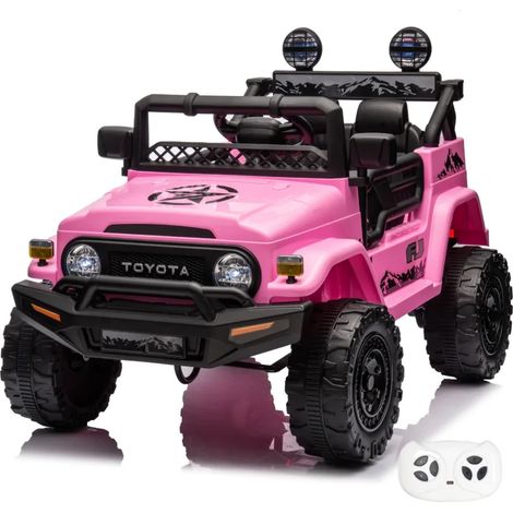 Macchina Toyota FJ Cruiser per Bambini 12V - 1 a 6 anni - con Telecomando - Rosa (1/5)