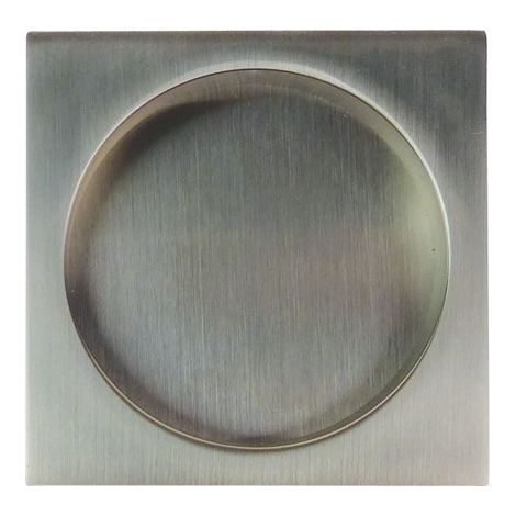 Poignée cuvette carrée encastrée - Finition : Inox brossé - - KINTECH