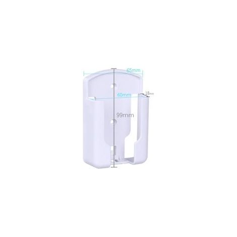 Lot de 2 Range Telecommande, Porte Telecommande TV, Support Telecommande Mural pour Climatiseur Universelle Boîtier de Rangement, Matériau Durable Blanc,  Pâte Double Face Forte