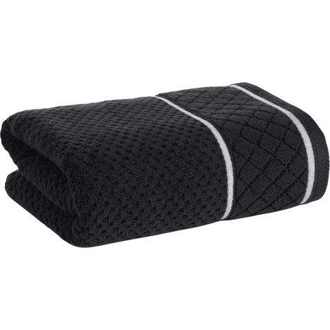Asciugamano Favori in cotone zero twist nero 30x50 cm (1/5)