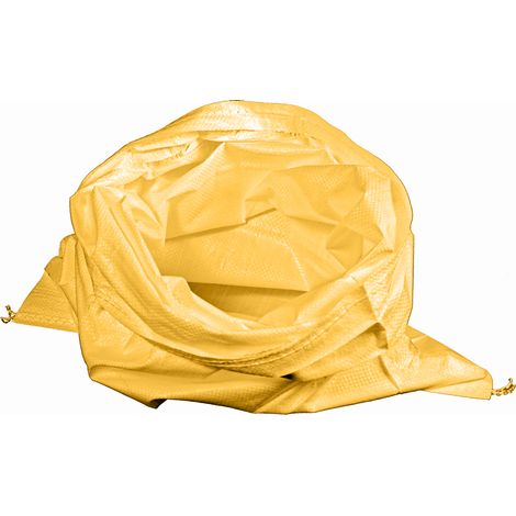 HaGa® Gewebesack 1 Stück in 55 x 85cm PP-Sack Getreidesack gelb (1/2)