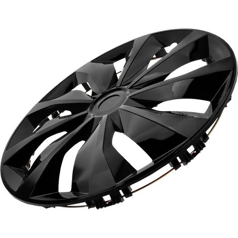 Enjoliveurs Roue 15 Pouces Plastique Noir Cache-Jante Résistant Usure pour Voiture Camion Installation Simple Plusieurs Styles (1/5)