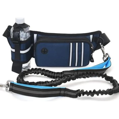 Laisse pour Chien Mains Libres avec Sac de Ceinture, Laisse de Course (1/4)